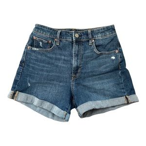 Distressed denim shorts - Gap Curvy Denim